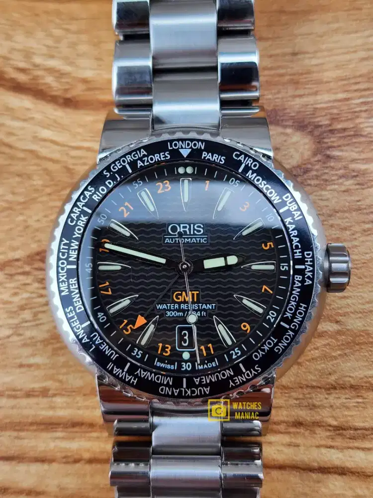 Jam Tangan Rare Luxury Original Oris TT1 GMT Automatic Swiss Made