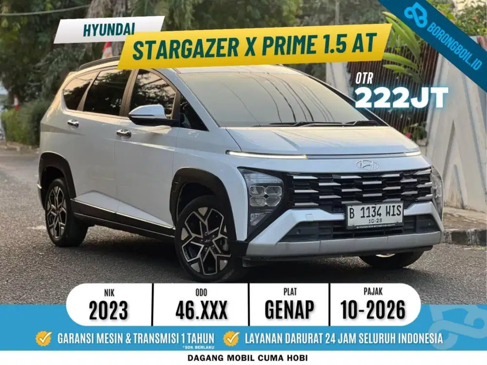 Hyundai Stargazer X Prime Capt Seat AT 2023 Putih