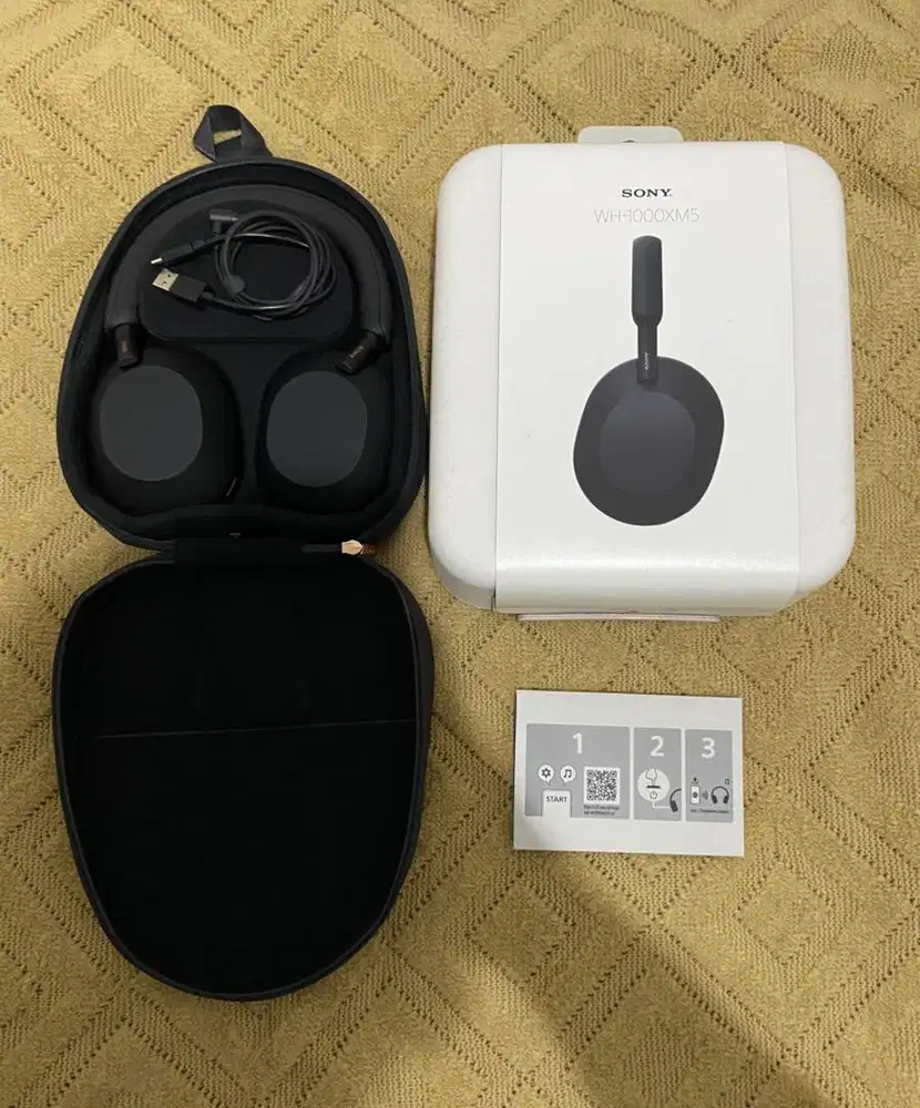 Sony WH 1000XM5 XM5 Headphone Fullset original mulus