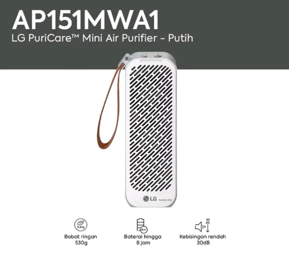 LG PuriCare Mini Air Purifier AP151MWA1 (White)