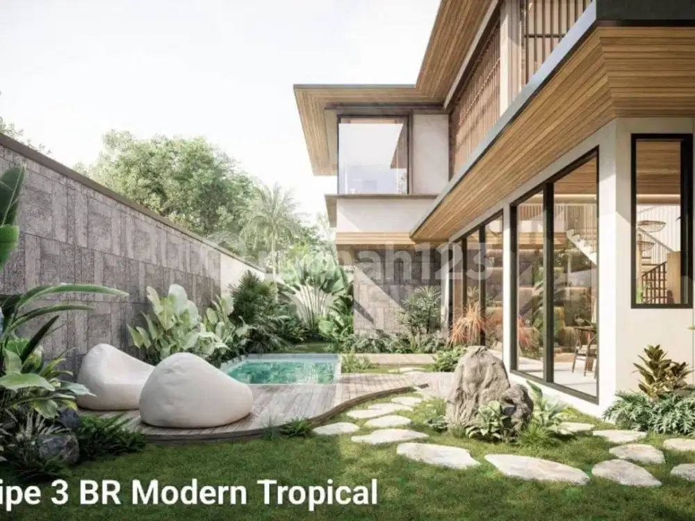 Villa Tropis 3Br Freehold Private Pool Kedungu Tabanan, Dekat Pantai, Rp 4,28 Miliar