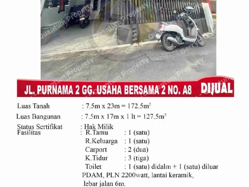 Jual Rumah Secondary Purnama 2