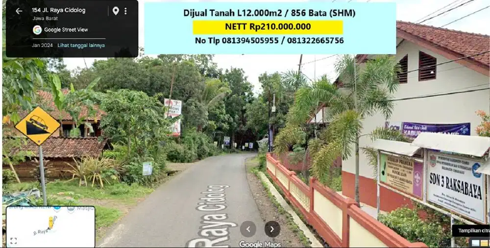 Dijual KEBUN 12.000 M (856 Bata / Tumbak) Nett 210jt (NEGO)