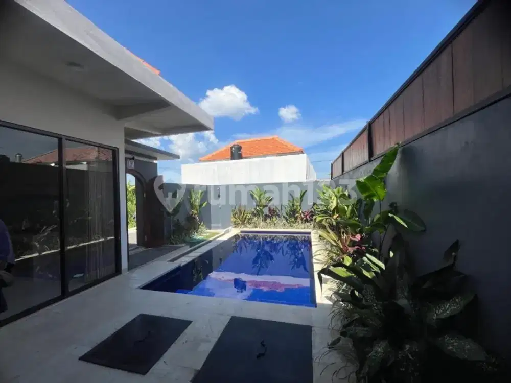 Modern 2-Bedroom Villa For Rent In Pererenan Canggu, Private Pool, Semi-Furnished, Idr 150 Million/Year