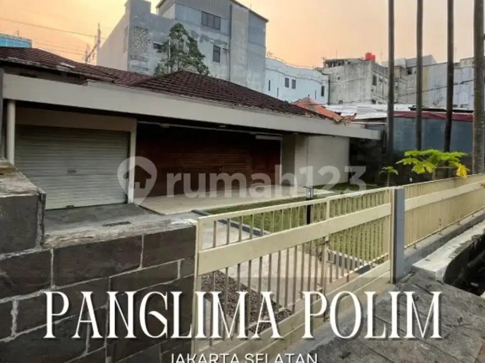 Rumah Hitung Tanah Lokasi Komersial Sangat Strategis di Panglima Polim, Jakarta Selatan