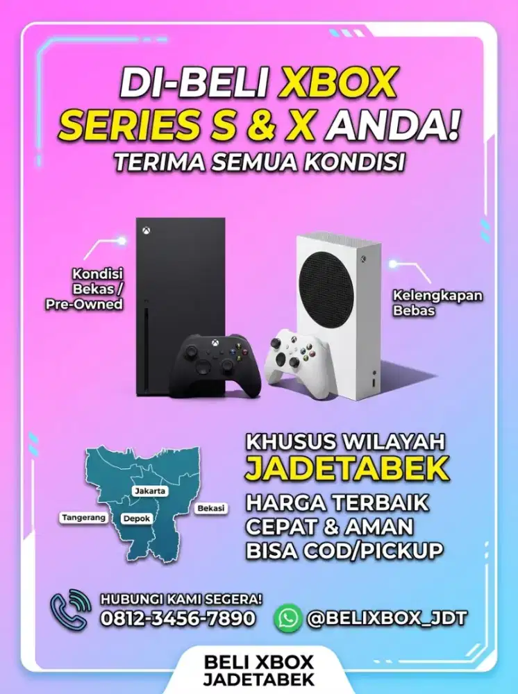 Membeli XBOX Series S dan X Semua model dengan Harga terbaik