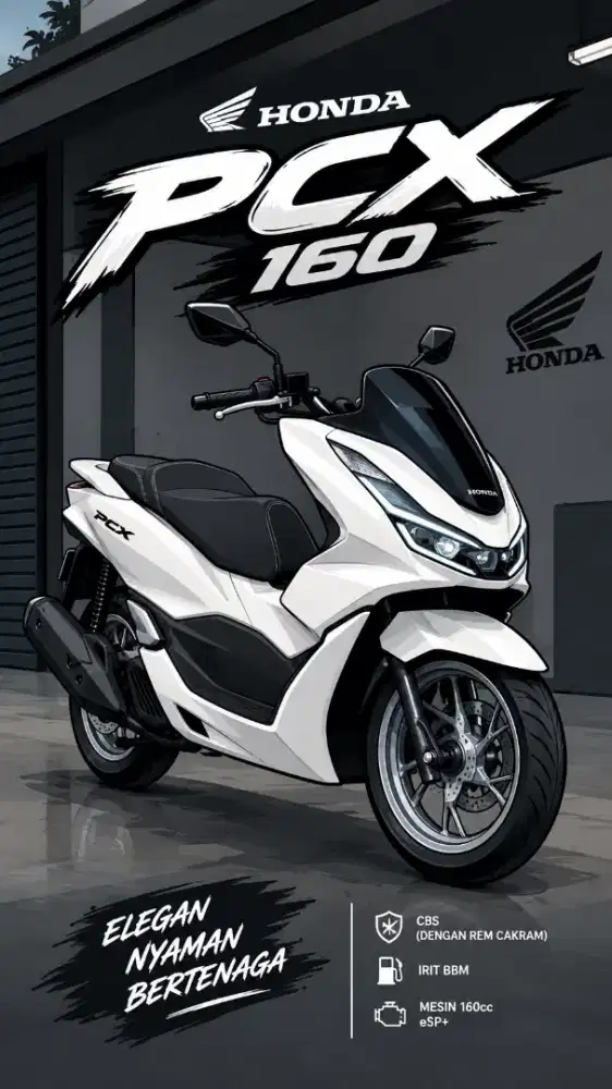 HONDA PCX 160 CBS 2022 – PUTIH | UNIT ISTIMEWA