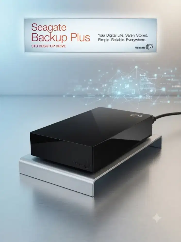 HDD External Seagate Backup Plus 3TB Full Movie Box Office