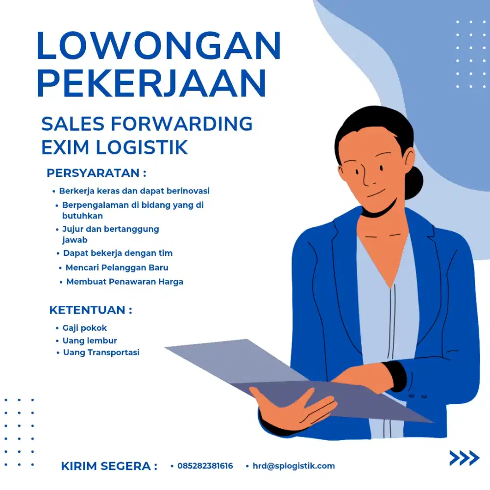 Lowongan sales forwarder exim dan logistic