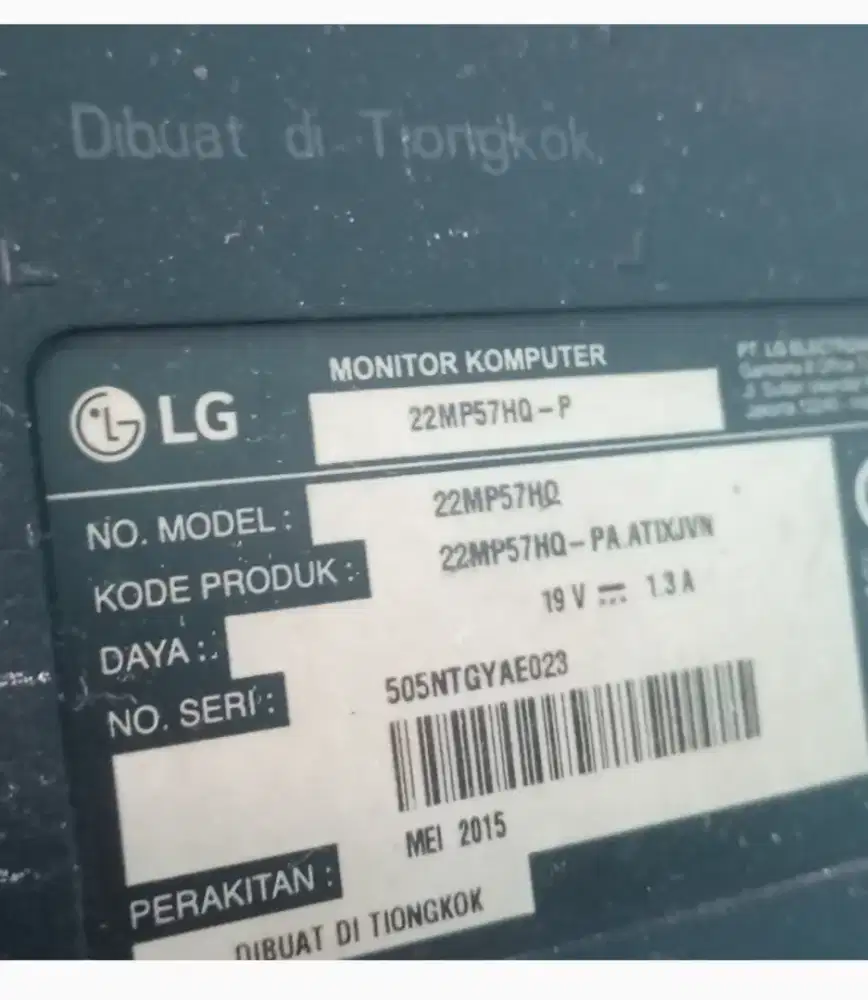MONITOR LG 22IN - ADAPTOR ORIGINAL