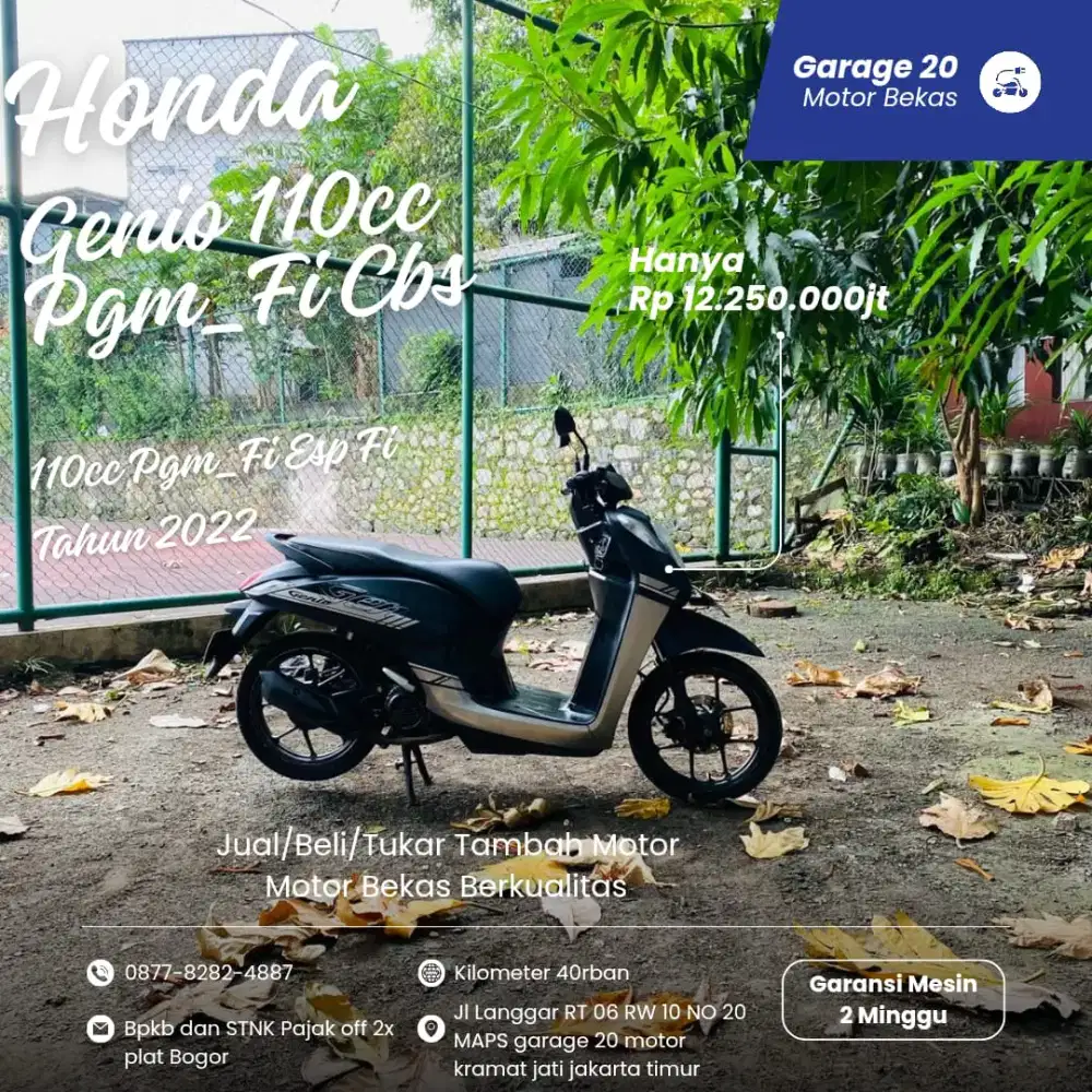 Honda Genio 110cc Pgm_Fi Esp Fi Tahun 2022