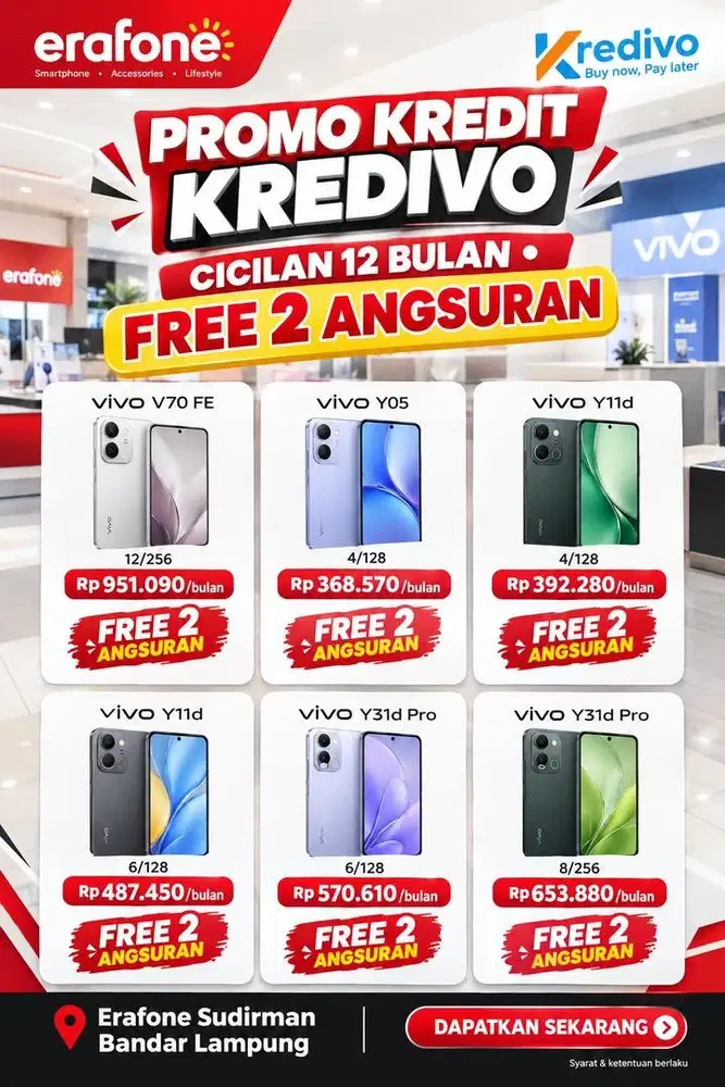 PROMO CASH/CICILAN VIVO DI ERAFONE SUDIRMAN