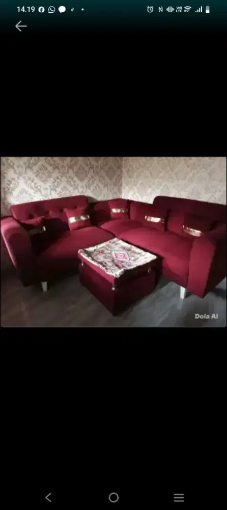 Sofa second pemakaian baru 9 bulan