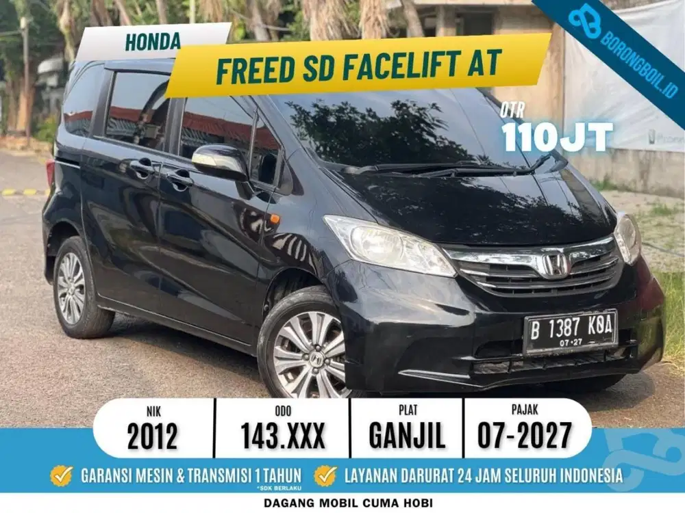 Honda Freed SD Facelift AT 2012