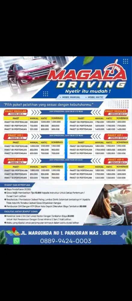 JASA BELAJAR NYETIR