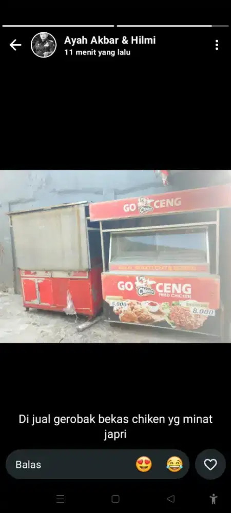 2 Buah Gerobak Second