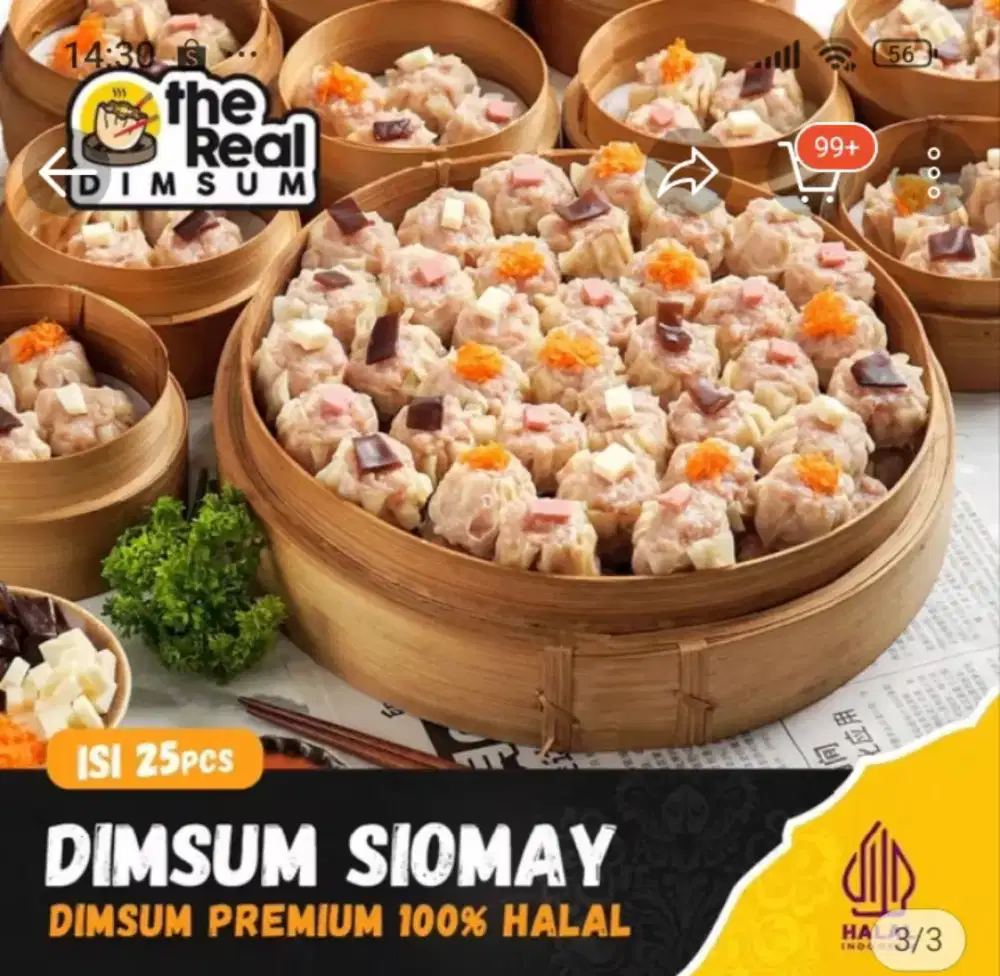 Wanita penjual dimsum