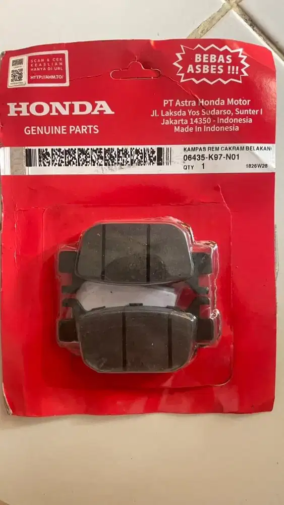 Kampas rem belakang disk vario pcx adv 160