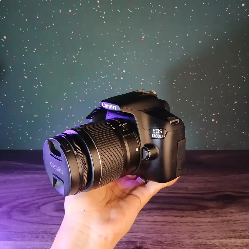 CANON EOS 1300D KIT BLACK MULUS KAMERA PEMULA SUDAH WIFI