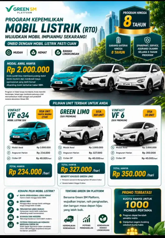 Open Recruitment Driver GreenSM
