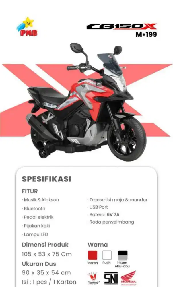 Motor Aki Anak PMB CB150X M-199