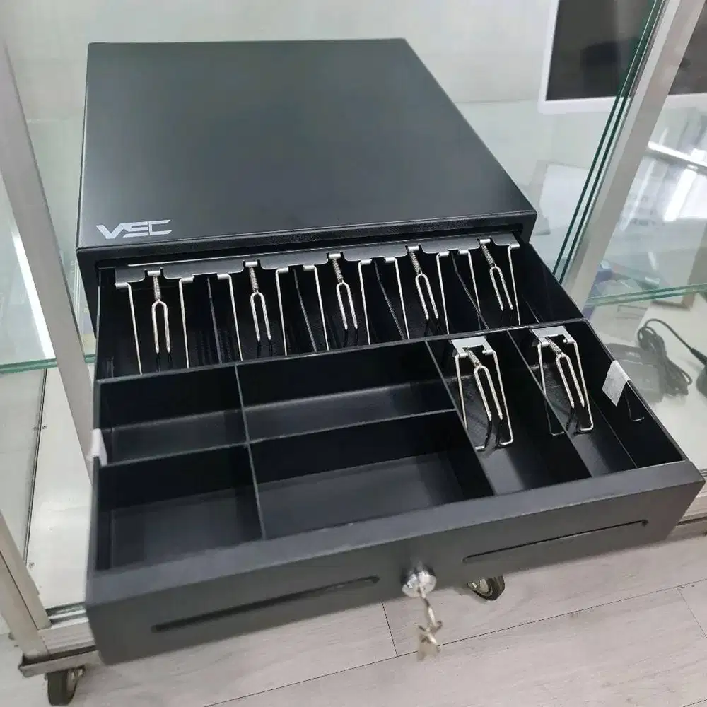 Cash Drawer VSC CD 408 RJ-11 laci uang kasir 7 slot uang kertas 4 slot