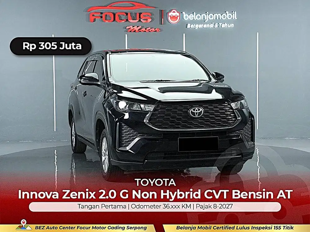[ GARANSI 5THN ] Toyota Zenix 2.0 G Non Hybrid Bensin 2022/2023/2024
