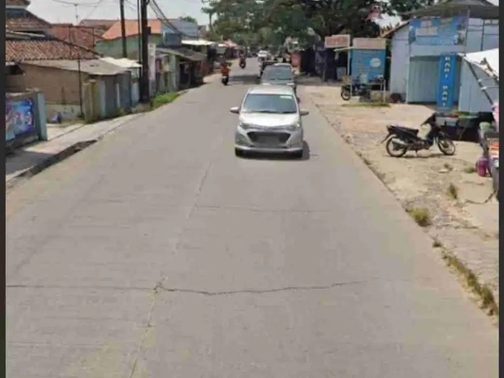 Dijual Tanah luas 1870 pinggir jalan ada bangunan di Cibeber cilegon