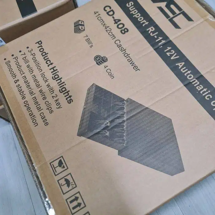 laci uang printer cash drawer merk vin solusindo 8kg RJ - 11 BAru