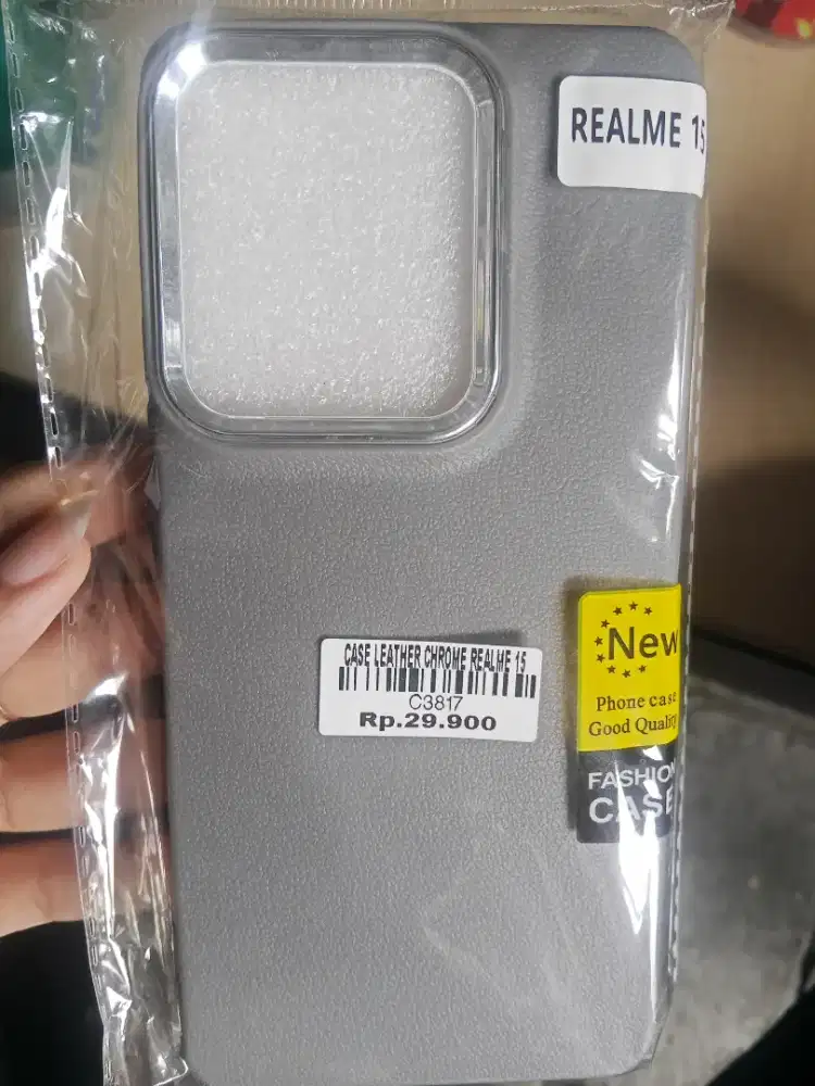 CASE LEATHER CHROME REALME 15