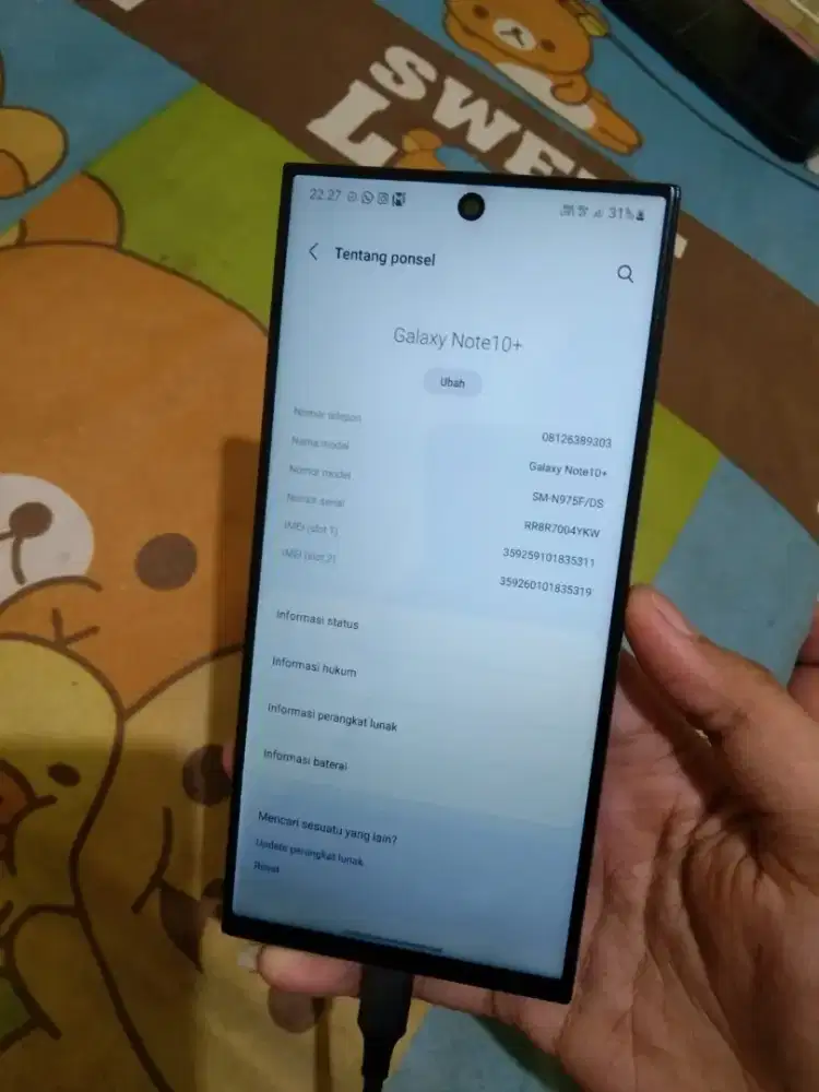 Samsung note 10 plus 12/256 SEIN