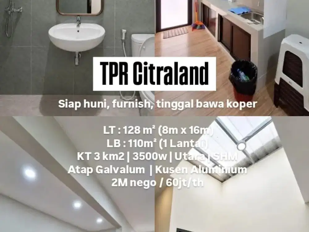 Disewakan rumah siap huni taman puspa raya citraland