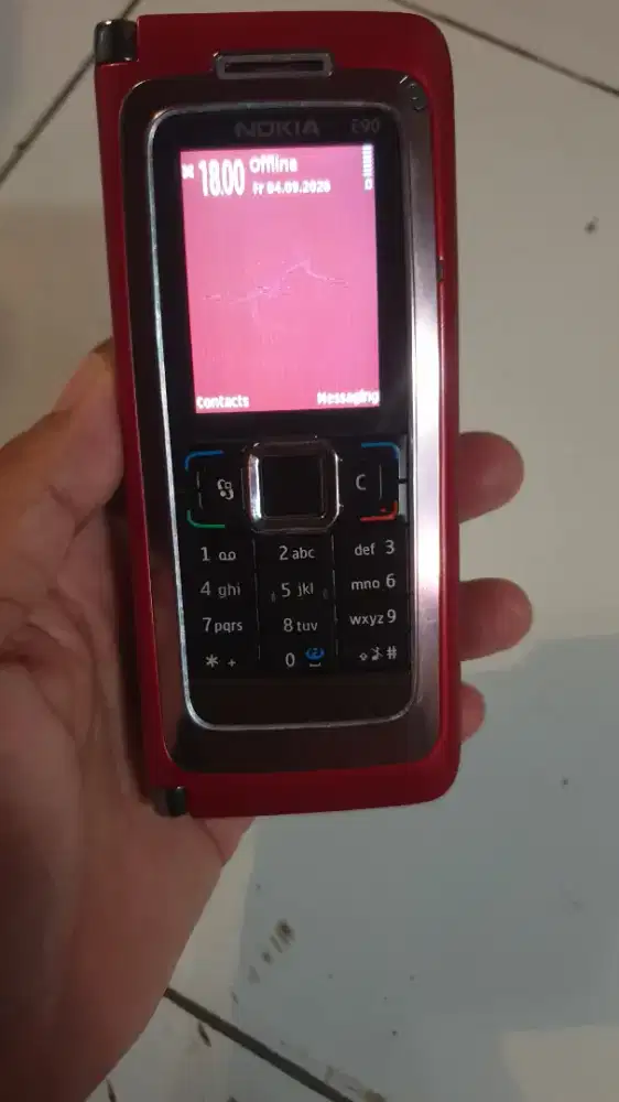 Jual hp Legend Nokia E90 communicator warna merah limited mulus ‼️