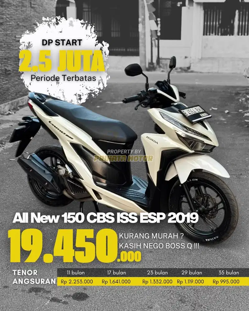 CREDIT DP MULAI 2.5 JUTAA VARIO 150 CBS ISS ESP 2019 !!!