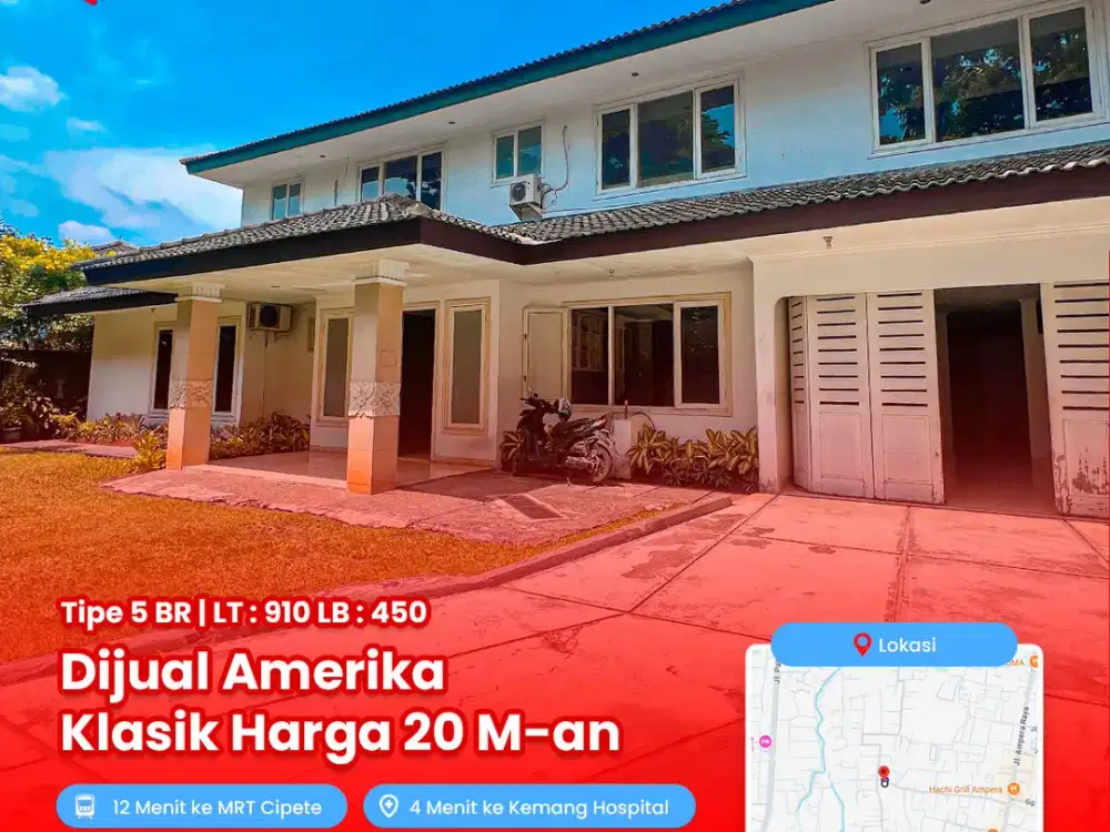 Dijual Single House Klasik di Cilandak Jakarta Selatan
