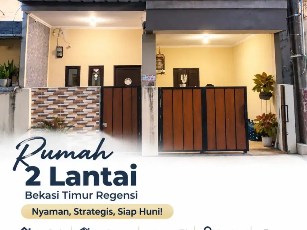 (LT 72 m²) Rumah Bekasi Timur Regensi/Regency 2 Lantai, Bekasi