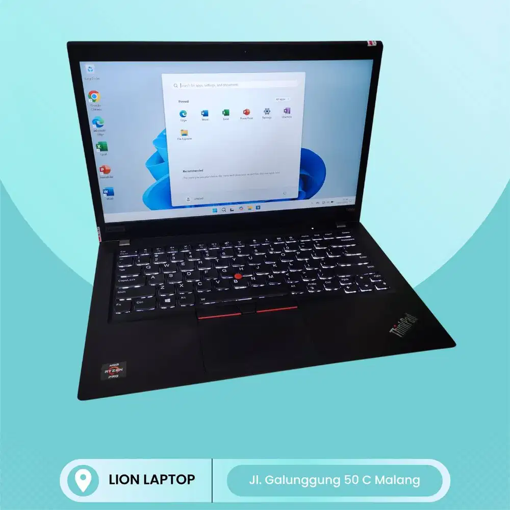 RAM 16GB AMD Ryzen 7 4Ghz VGA 2GB Lenovo Thinkpad T495s [08|09]