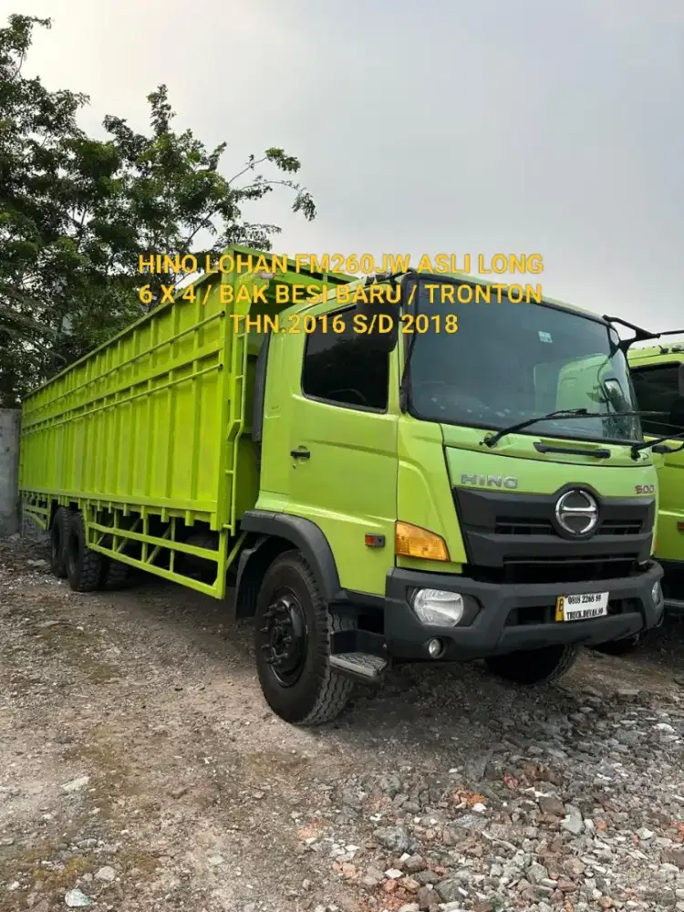 HINO LOHAN FM260JW ASLI LONG 6X4 BAK BESI BARU TRONTON ORSINEL CAT