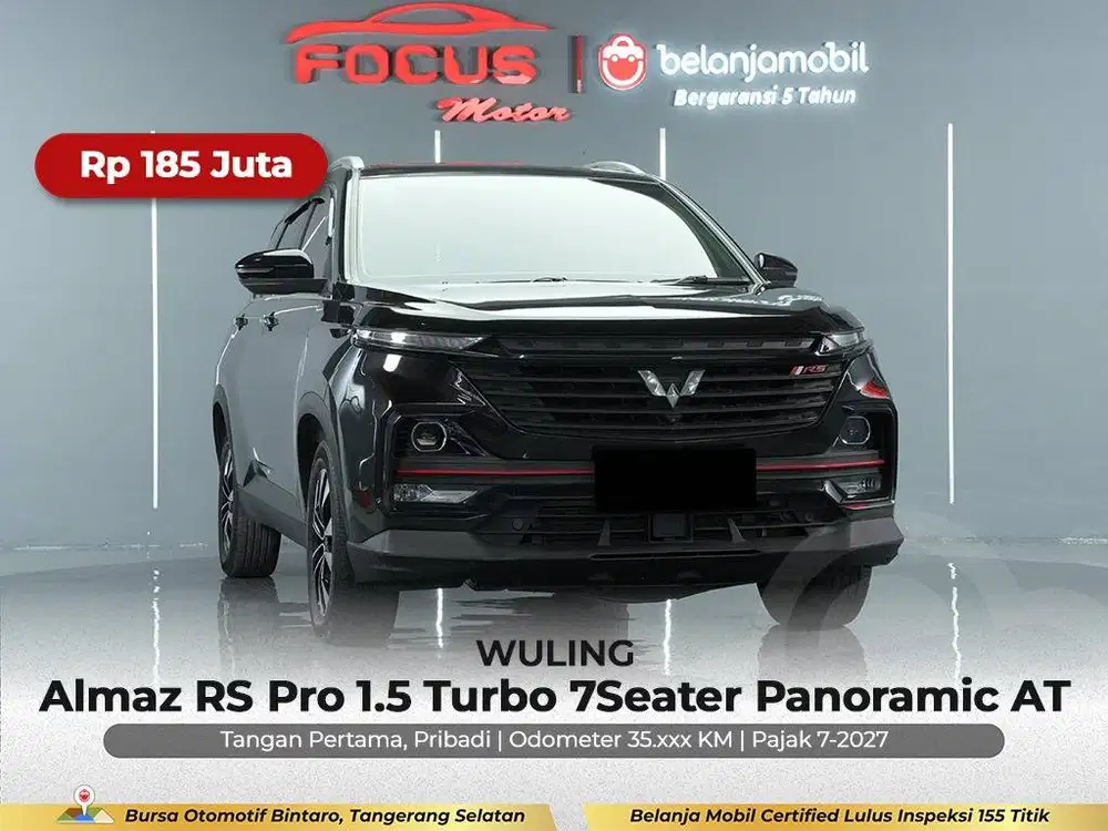 [ GARANSI 5TH ] Wuling Almaz RS Pro 1.5 Turbo AT 2022/2023/2024