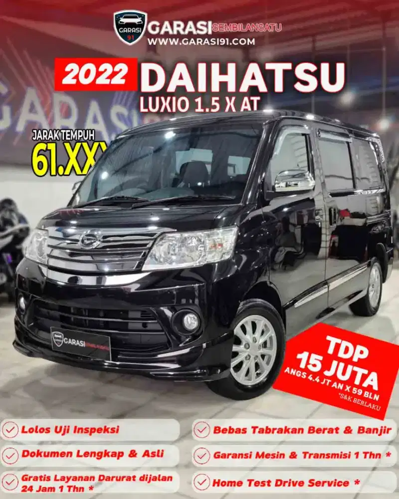[Tdp 15 JT] DAIHATSU LUXIO 1.5 X AT 2022