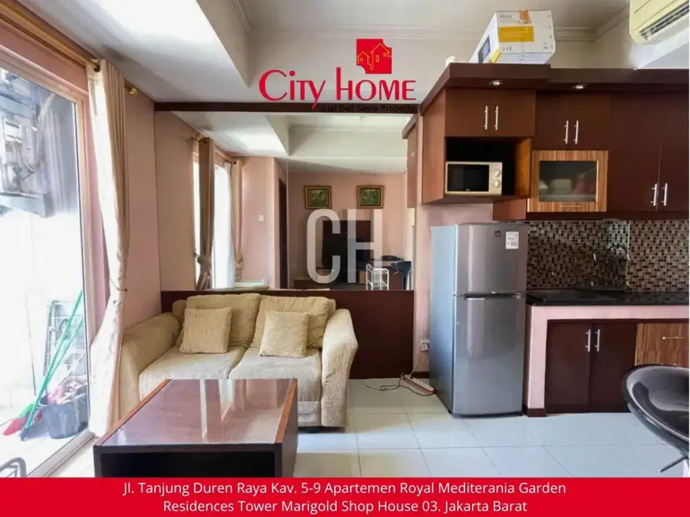 Jual Apartemen Furnished 1 BR Royal Mediterania Garden Residences