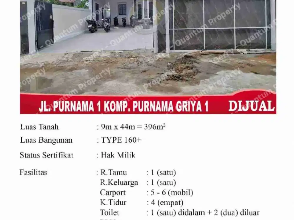 Rumah Tanah Super Panjang Purnama 1