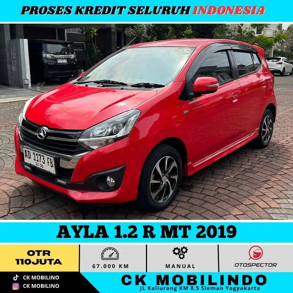 AYLA 1.2 R MT 2019 MERAH PEMAKAIAN 2020