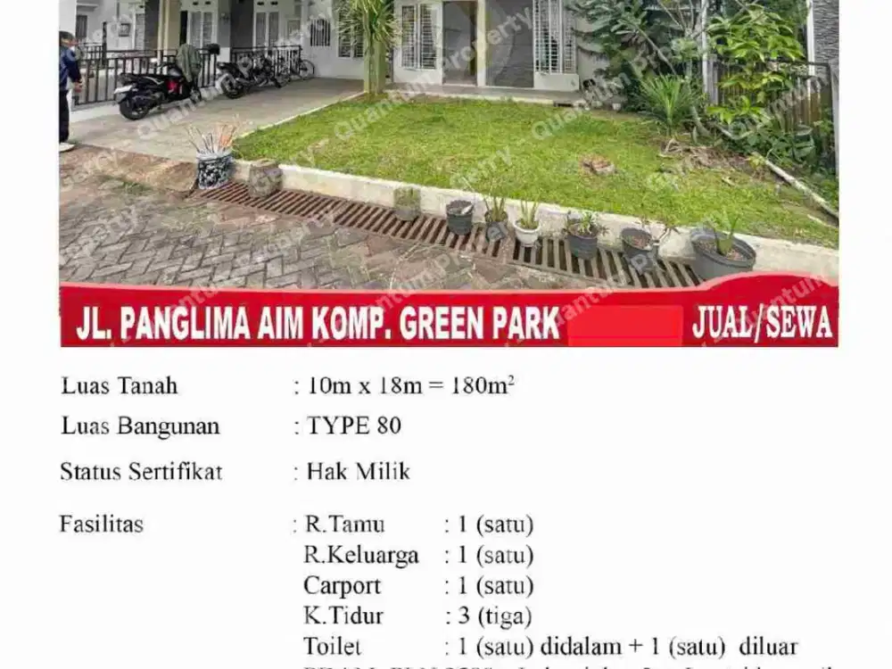 Green Park Rumah Pontianak Panglima Aim
