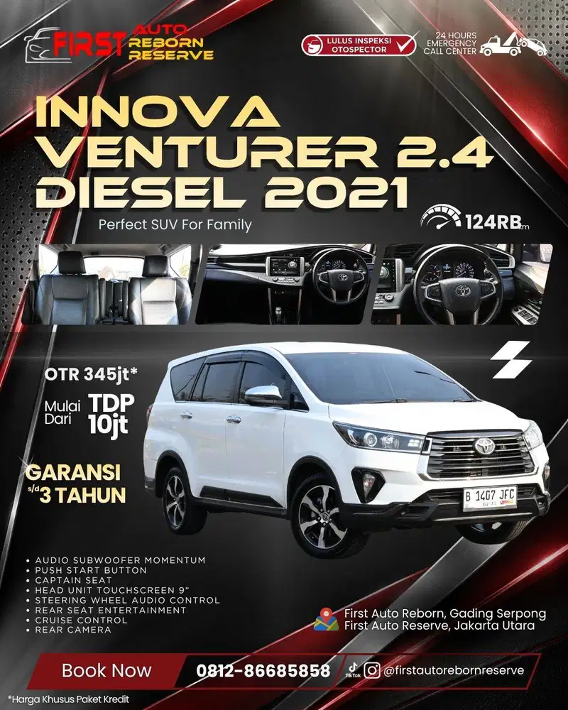 (TDP10jtan) Toyota Innova Venturer 2.4 Diesel 2021
