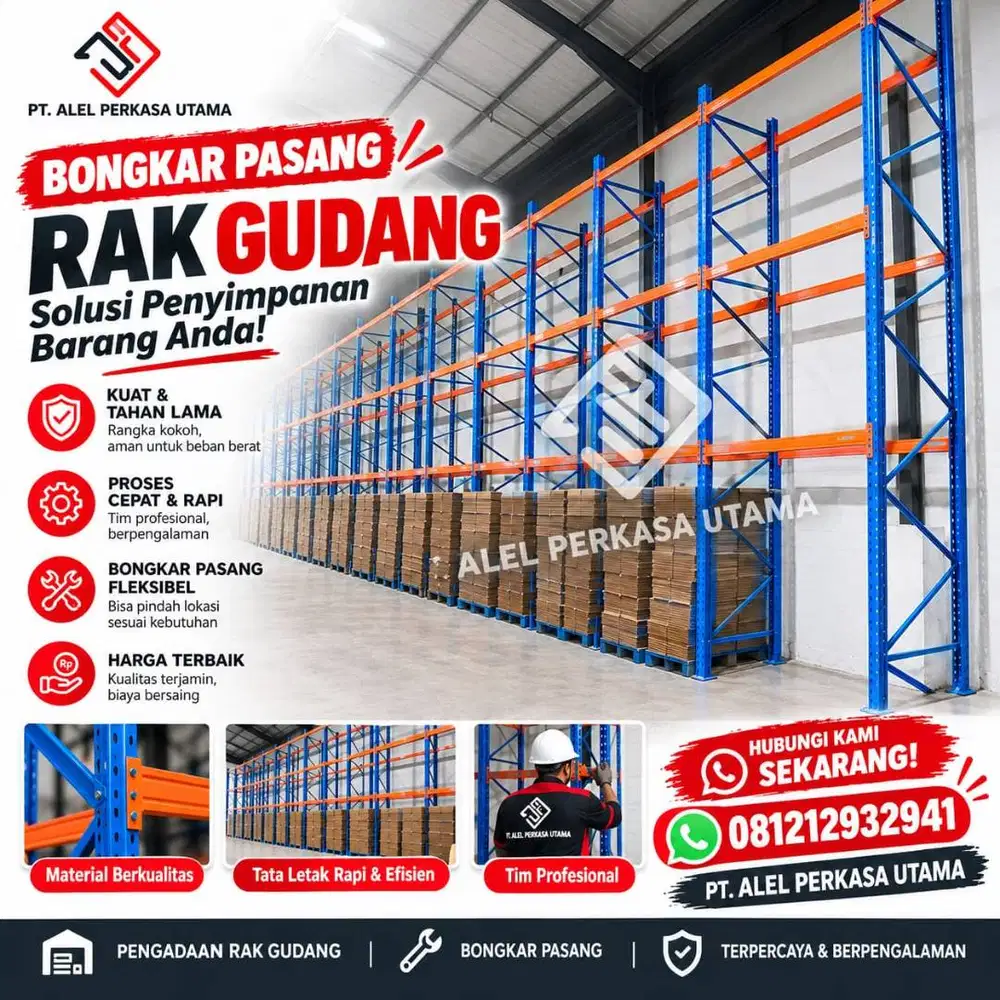 BONGKAR PASANG RAK GUDANG