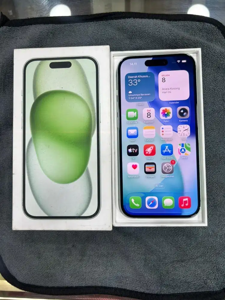 Iphone 15 128Gb Ibox Green Normal Fullset