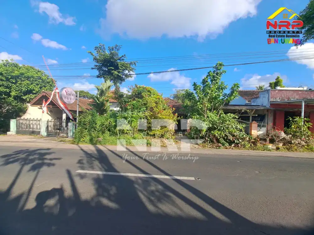 Dijual cepat tanah  murah tepi Jalan utama Glagah Banyuwangi