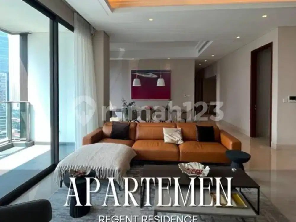 Best Sale!! Apartemen 3+1 br Fully Furnished View To Kuningan di Regent Residence, Jakarta Selatan
