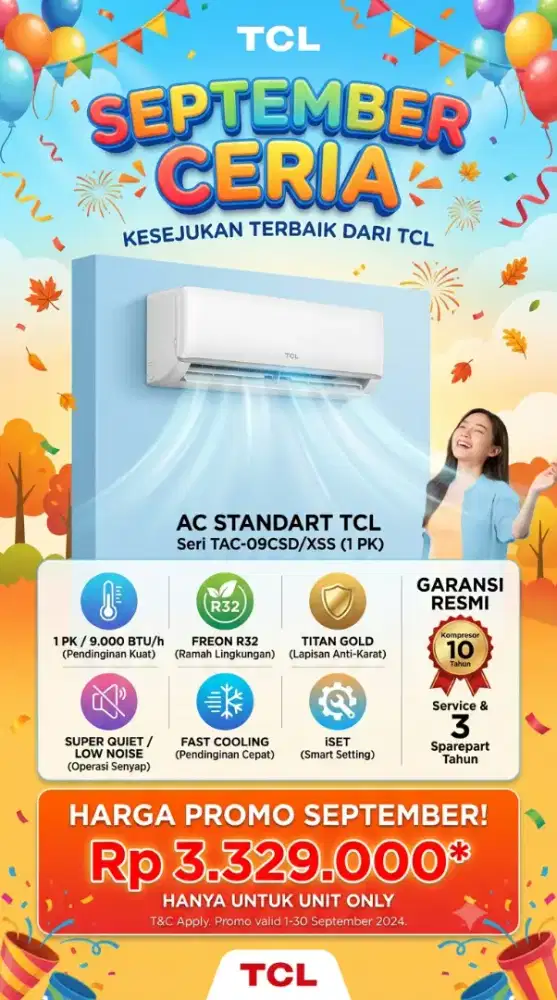 Promo AC TCL standart 1pk